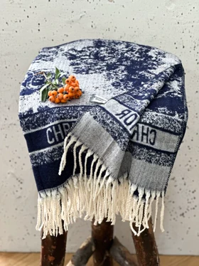 شال موهر دورو Dior-J 20657 (سرمه ای)