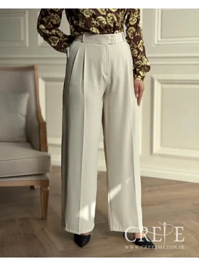 شلوار کرپ کنزو پیله دار قد 112