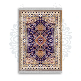 *جدید* فرشینه از جنس پارچه شانل مخمل ترک طرح فانتزی برند دفه کد 624