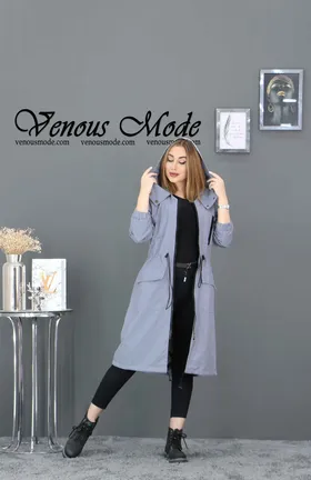 بارانی بلند سه جیب کمرگت