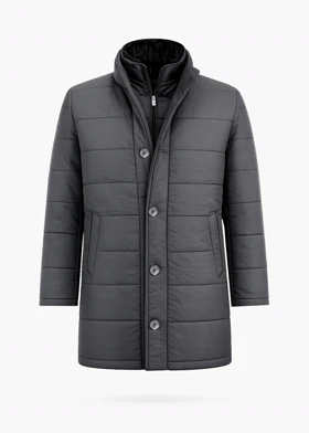 کاپشن اور لاینردار طوسی تیره