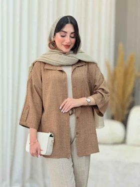 مانتو تک جیب آستین پاگن آندیا