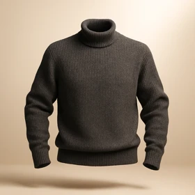 پلیور بافت یقه اسکی در 4 رنگ فری سایز لش مناسب سایزهای L تا 2XL