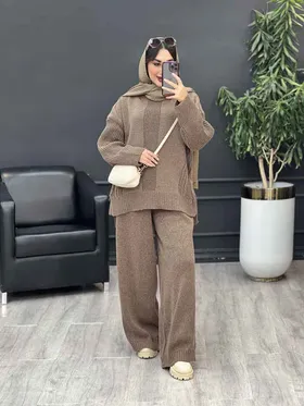 ست بافت و شلوار آیسان