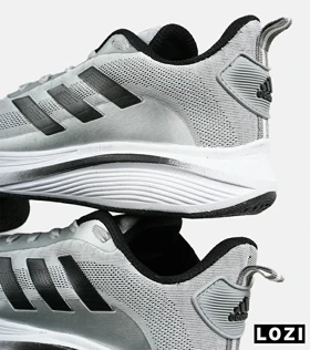کفش کتانی مردانه و زنانه طوسی مشکی ADIDAS BONCE