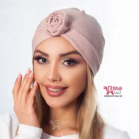 توربان کلاه لمه مجلسی گل‌دار و شاین زنانه دخترانه