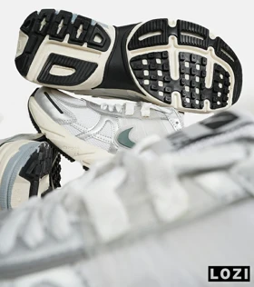 کفش کتانی مردانه و زنانه طوسی سبز کرم Nike cushlon