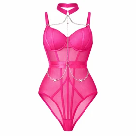 بادی کاپ‌دار فنردار صورتی فلور برند هارنی کد 8027