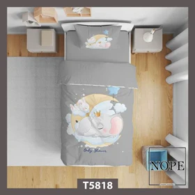 روتختی کودک طرح ماه و فیل کارتونی مدل T5818