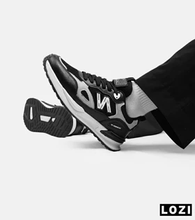 کفش کتانی مردانه مشکی طوسی NEW BALANCE yg niubailun