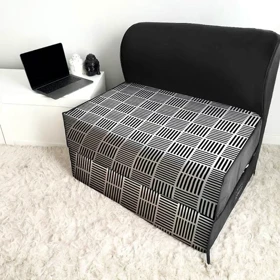 کاناپه تخت شو یک نفره حصیری مینیمال مدل M1095