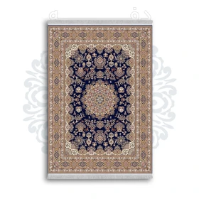 *جدید* فرشینه از جنس پارچه شانل مخمل ترک طرح فانتزی برند دفه کد 1292