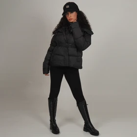 کاپشن کمربندار