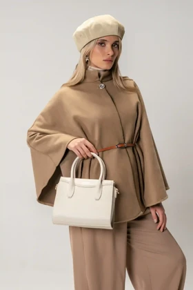 کیف دستی زنانه چرم مصنوع یدسته کوتاه دیوید جونز DAVIDJONES