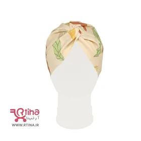 کلاه حجاب پارچه ای توربان مدل گل‌دار