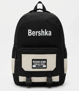 کوله پشتی فانتزی برشکا Bershka (مشکی کرم)
