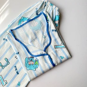ست بلوز و شلوار راحتی موسلین طرح miku