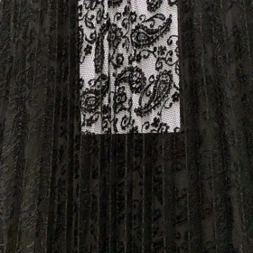 دامن گیپور پلیسه بلند مشکی