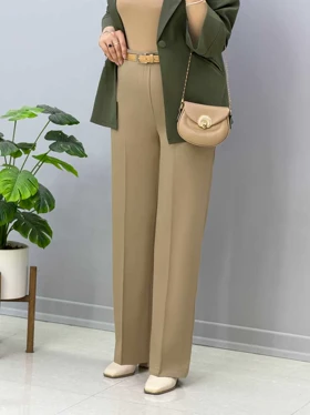 شلوار بگ تنسل لینون کد 75963