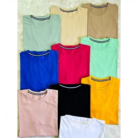 تیشرت ساده مدادرنگی کد 889