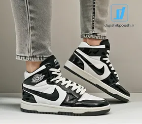 کفش پیاده روی مردانه نایک ایر جردن وان مشکی سفید NIKE 1 RETRO HIGH OG SHADOW