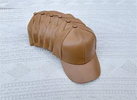 کلاه بیسبالی چرم ساده