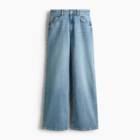 شلوار جین واید لگ H&M | Light denim blue