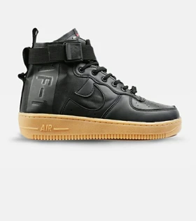 کفش کتانی ساق‌دار مردانه مشکی NIKE AIRFORCE AF1