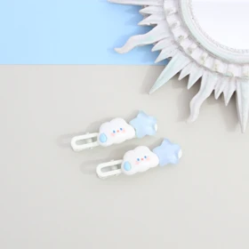 گیره سر ابر و ستاره دو عددی با طراحی خاص و فانتزی