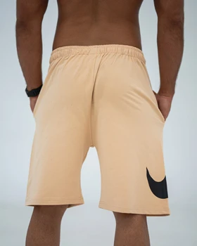 شلوارک بگ ورزشی NIKE کرم