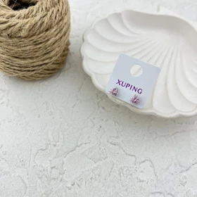 گوشواره زنانه طرح قلب جواهری شیک و ظریف ژوپینگ