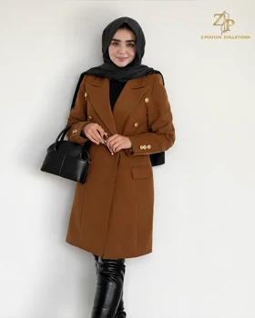 پالتو فوتر کوبیده زنانه آیشین