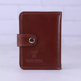 کیف جاکارتی چرم چرمسال کد 014 (قهوه ای روشن)