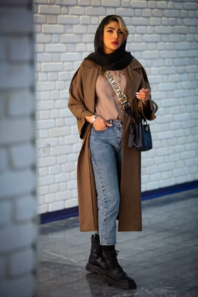 مانتو کرسپو یقه چین ماهلین