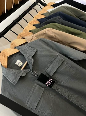 پیراهن کتان دوجیب 2639