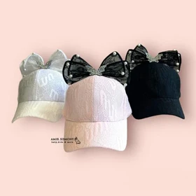 کلاه تابستانه پاپیونی دخترانه