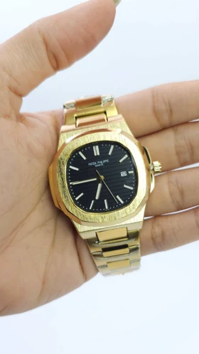 ساعت مچی مردانه پتک فیلیپ ناتیلوس Patek Philippe Nautlus طرح اتوماتیک موتور نما