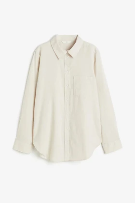 شومیز لینن کرم CH655