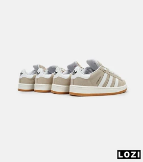 کفش کتانی مردانه و زنانه سفید کرم ADIDAS Campus