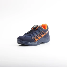 کفش اسپرت پسرانه دخترانه پرسان مدل زیپ لاین (سرمه ای - نارنجی)