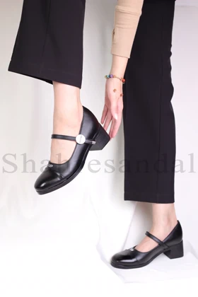 کفش پرسنلی پاشنه‌دار زنانه کد 1340