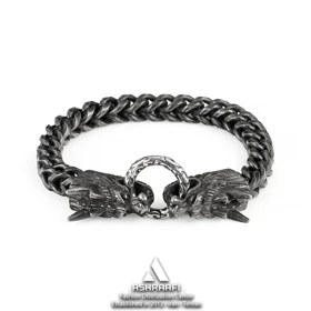 دستبند تیتانیوم مردانه Vintage Men Chain Bracelet K2