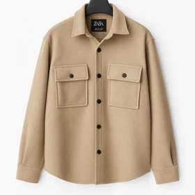 جکت فوتر موکا نسکافه ای گرماژ بالا اولد مانی باکسی کد 65 اورجینال دیلم