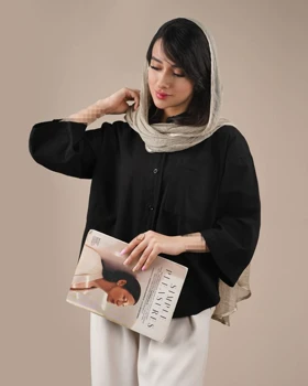 شومیز تک جیب مشکی کد 29895