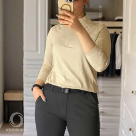 تیشرت نیم زیپ زنانه BLACKDEER 213