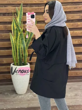 مانتو شش دکمه آستین سگک دار