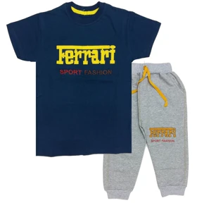 تیشرت و شلوارک پسرانه ferrari باربد