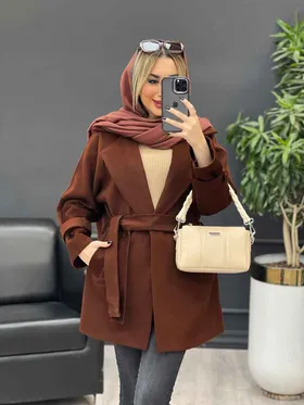 پالتو یقه انگلیسی آستین پاگن