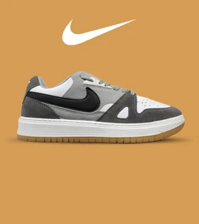 کفش کتانی مردانه طوسی سفید مشکی نایک NIKE SB مدل 5065