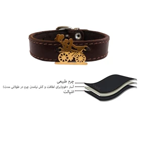 دستبند چرم وارک مدل رایان کد rb450